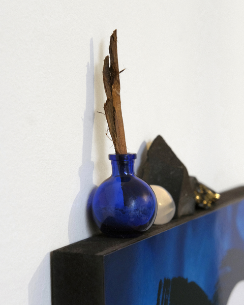 Documentation of Blue Spell, 2025. Photograph by artist.
