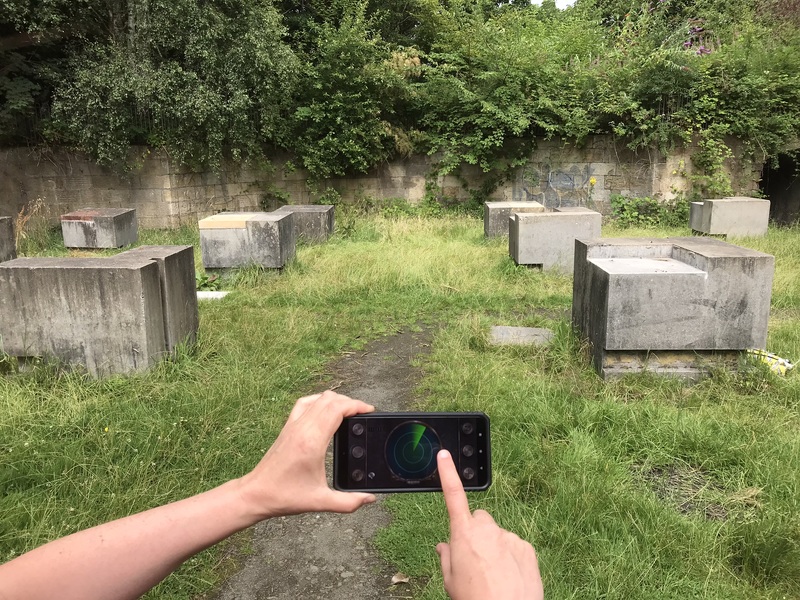 Figure 1 - using 'radar' functionality to locate the next AR encounter