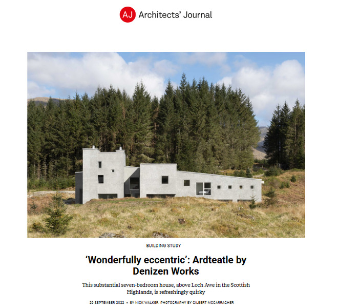 Architects Journal magazine and web Building Study