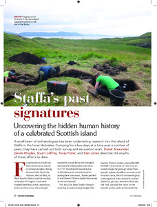 Staffa's past signatures - Uncovering the hidden human history of a celebrated Scottish island
