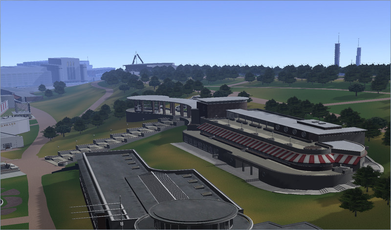 Screenshot of the realtime 3D Empire Exhibition model