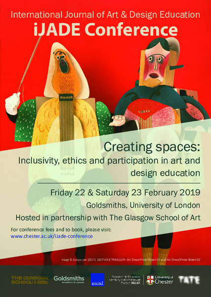 Creating Spaces:  inclusivity, ethics and participation in art and design education (International Journal of Art and Design Education 2019 Conference)