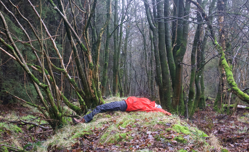 SITTING - Scots Dike (Scotland at my toes, England at the tips of my fingers)