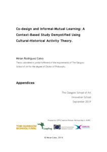 Co-design and Informal-Mutual Learning: A Context-Based Study Demystified Using Cultural-Historical Activity Theory