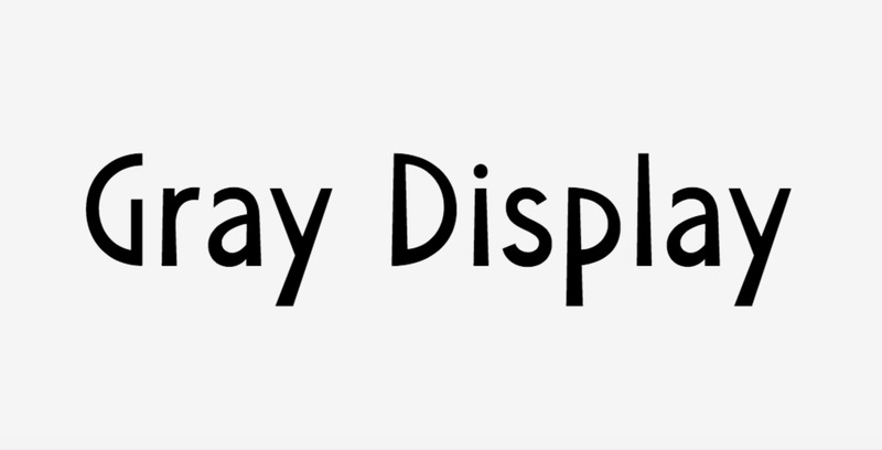 Gray Display Typeface
