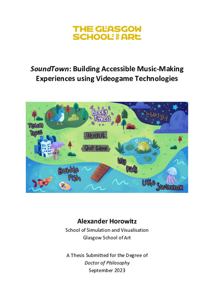 SoundTown: Building Accessible Music-Making Experiences using Videogame Technologies