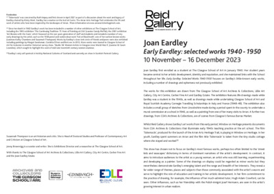 Early Eardley: Selected Works 1940-1950