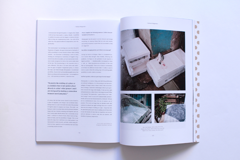 Selection of work presented in Suboart Magazine