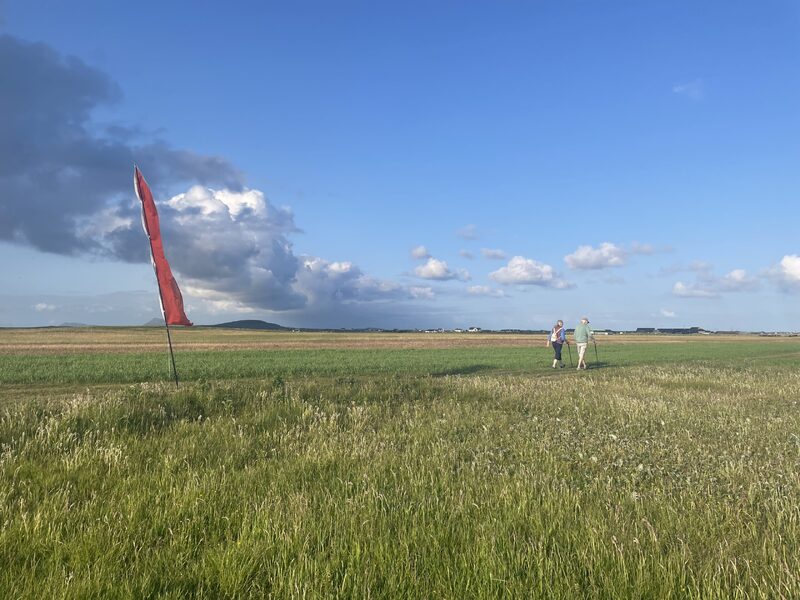 Photograph of soundwalk launch at Liniclate, 8 Sept 2022. Photo credit: Tara Drummie